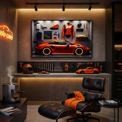 120 x 80cm Car Frame with Accessories Orange