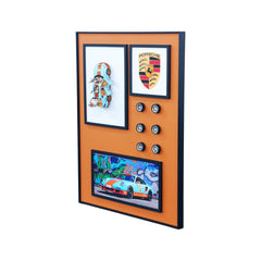 60 x 80cm Car Frame with Accessories Orange & Blue