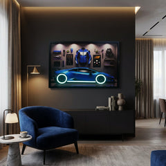 70 x 40cm Car Frame with Lights & Accessories