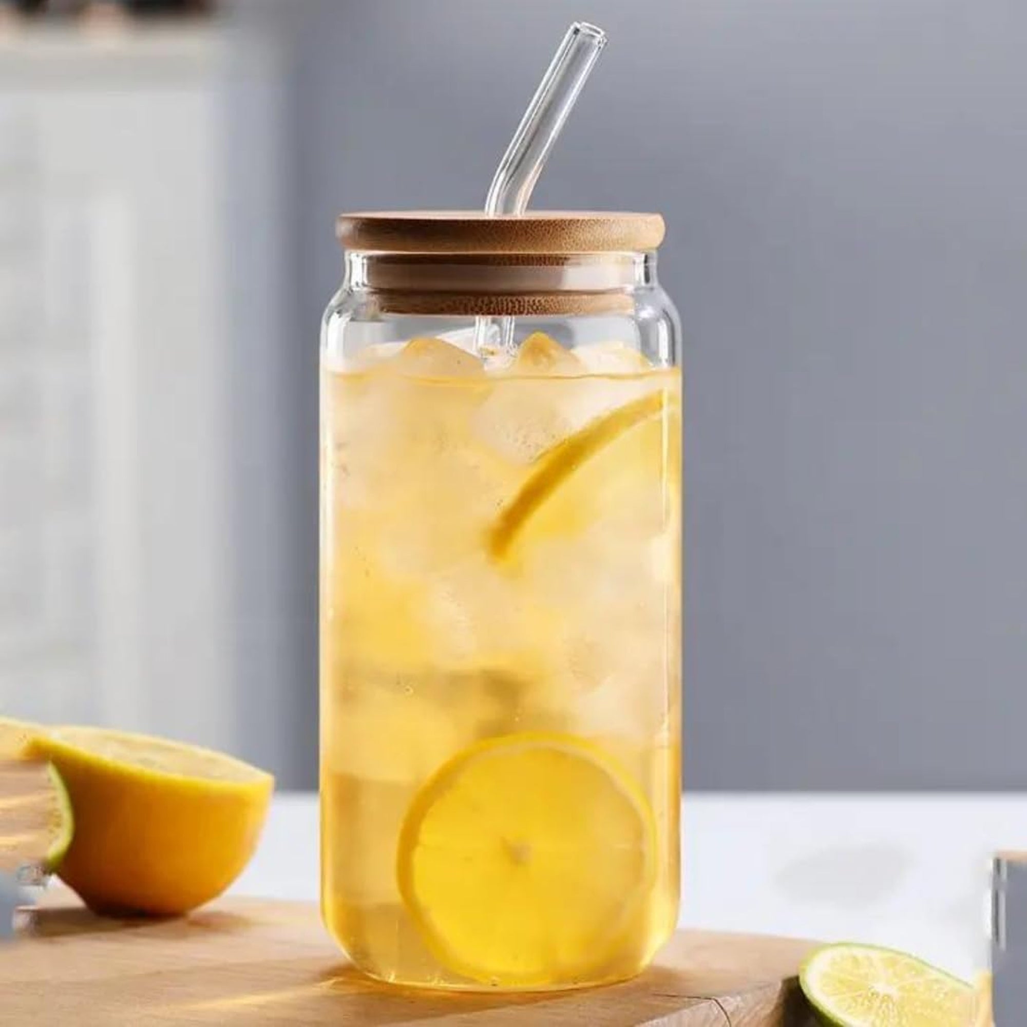 4 Piece 500ml Glass Tumbler Set Clear