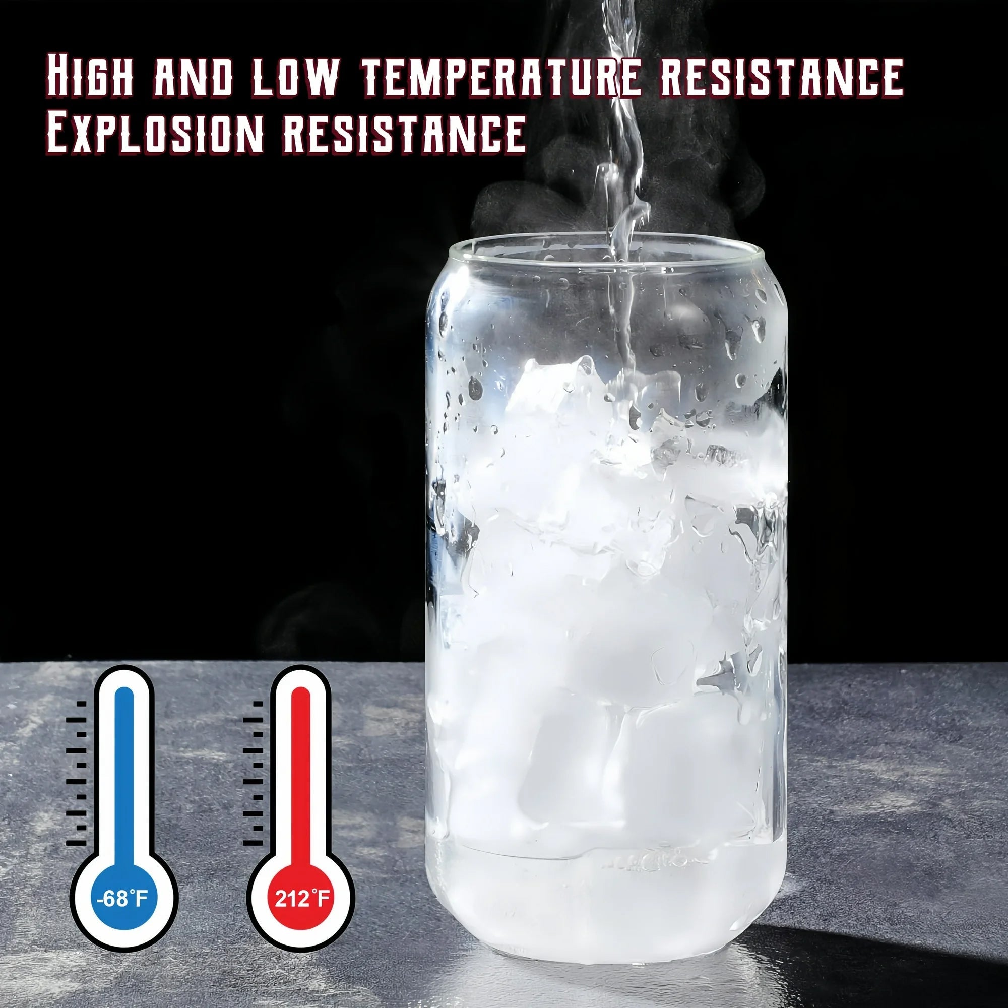 4 Piece 500ml Glass Tumbler Set Clear