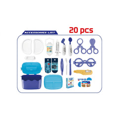 20 Piece 2-in-1 DIY Doctor Play Set Blue