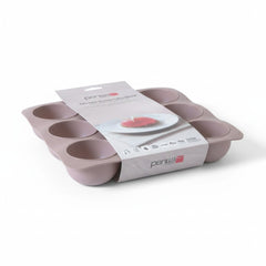 9 Hole Silicone Cupcake Mould Pink