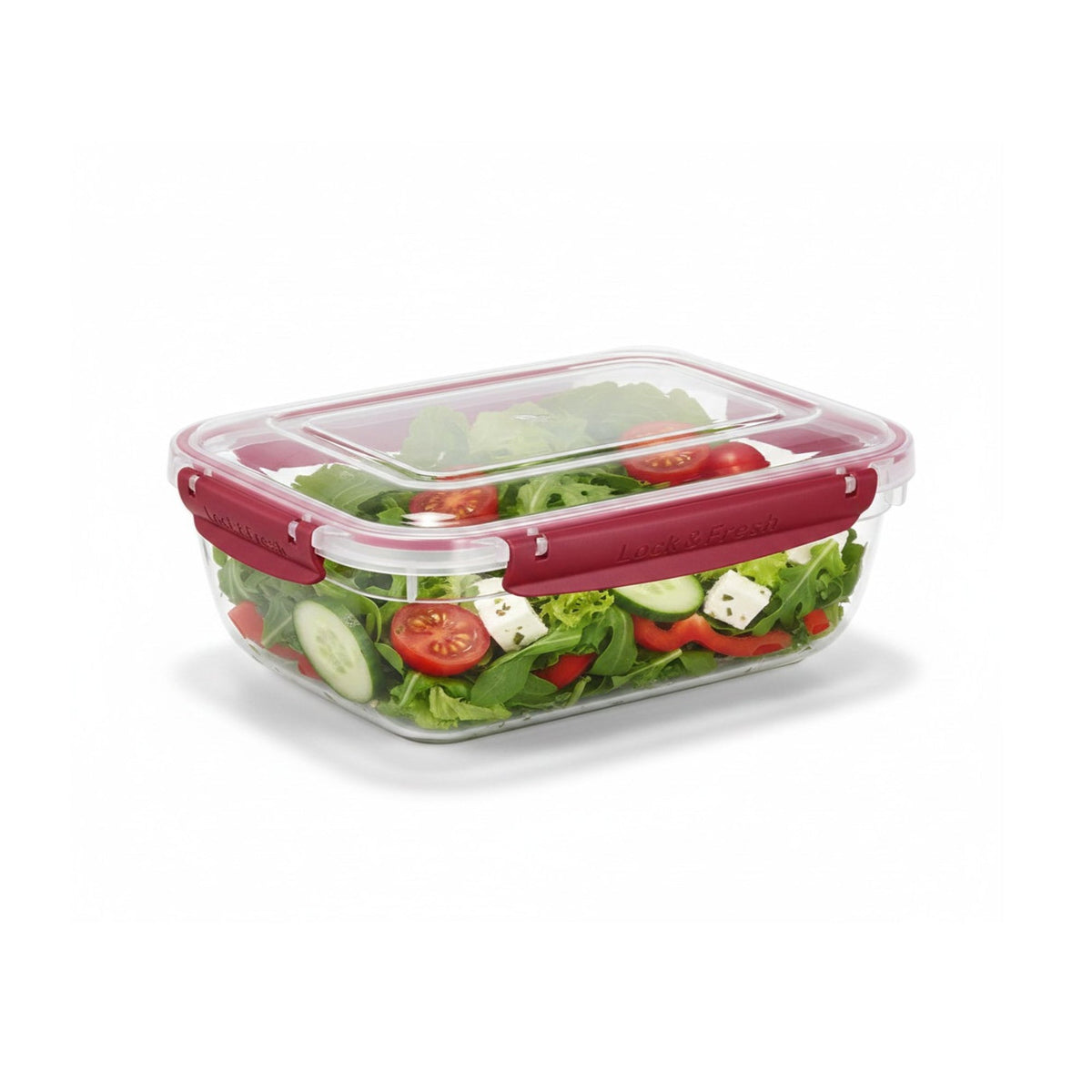 300ml Rectangular Container Red