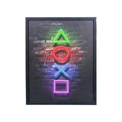 70 x 40cm Gaming Room Wall Art Multicoloured