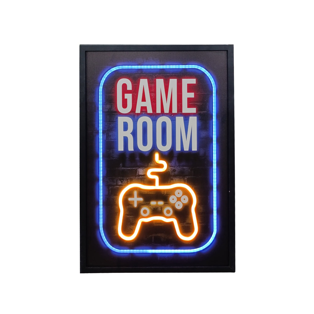 70 x 40cm Game Room Wall Art Multicoloured