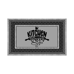 "Kitchen Queen" 50 x 80cm Kitchen Mat Black