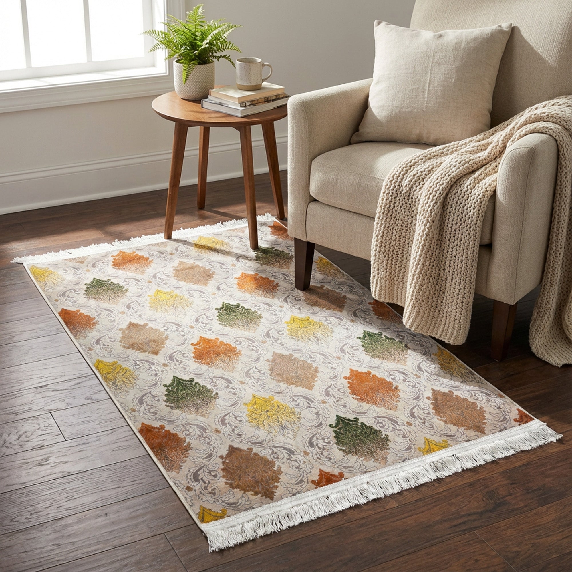 1 x 1.5m Bolgano Design Carpet Multicoloured