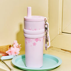 5D Print 550ml Flask with Straw Pink