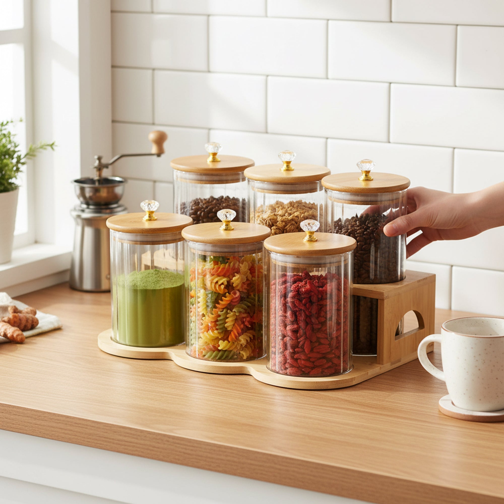 7 Piece Canister Set Clear