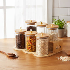 7 Piece Canister Set Clear