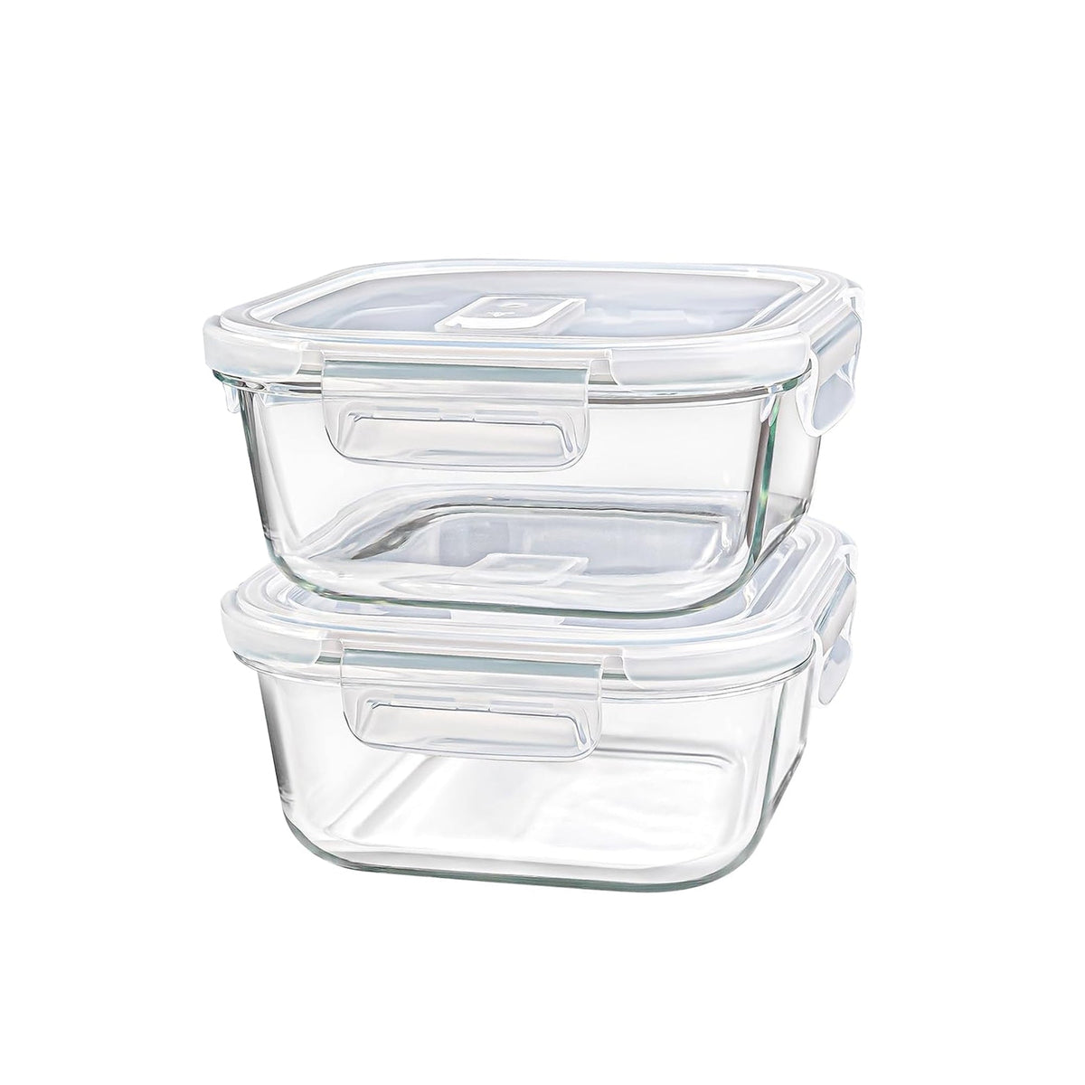 2 Piece 800ml Storage Container Set Clear