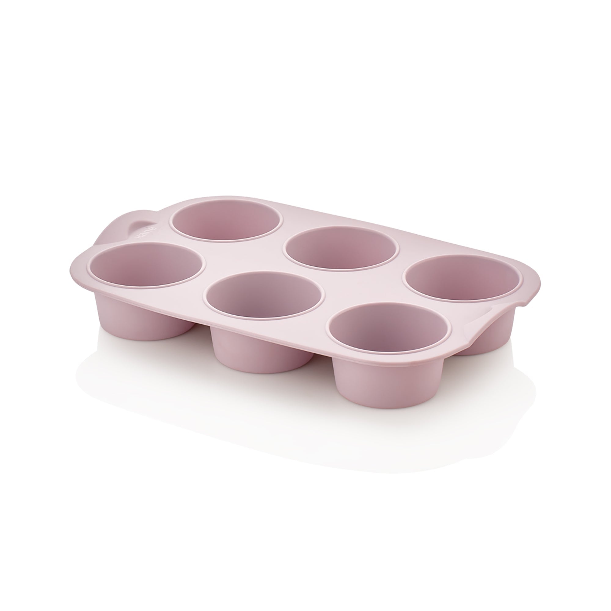 6 Hole Cupcake Tray Pink