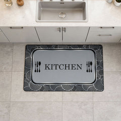 50 x 80cm Kitchen Mat Blue