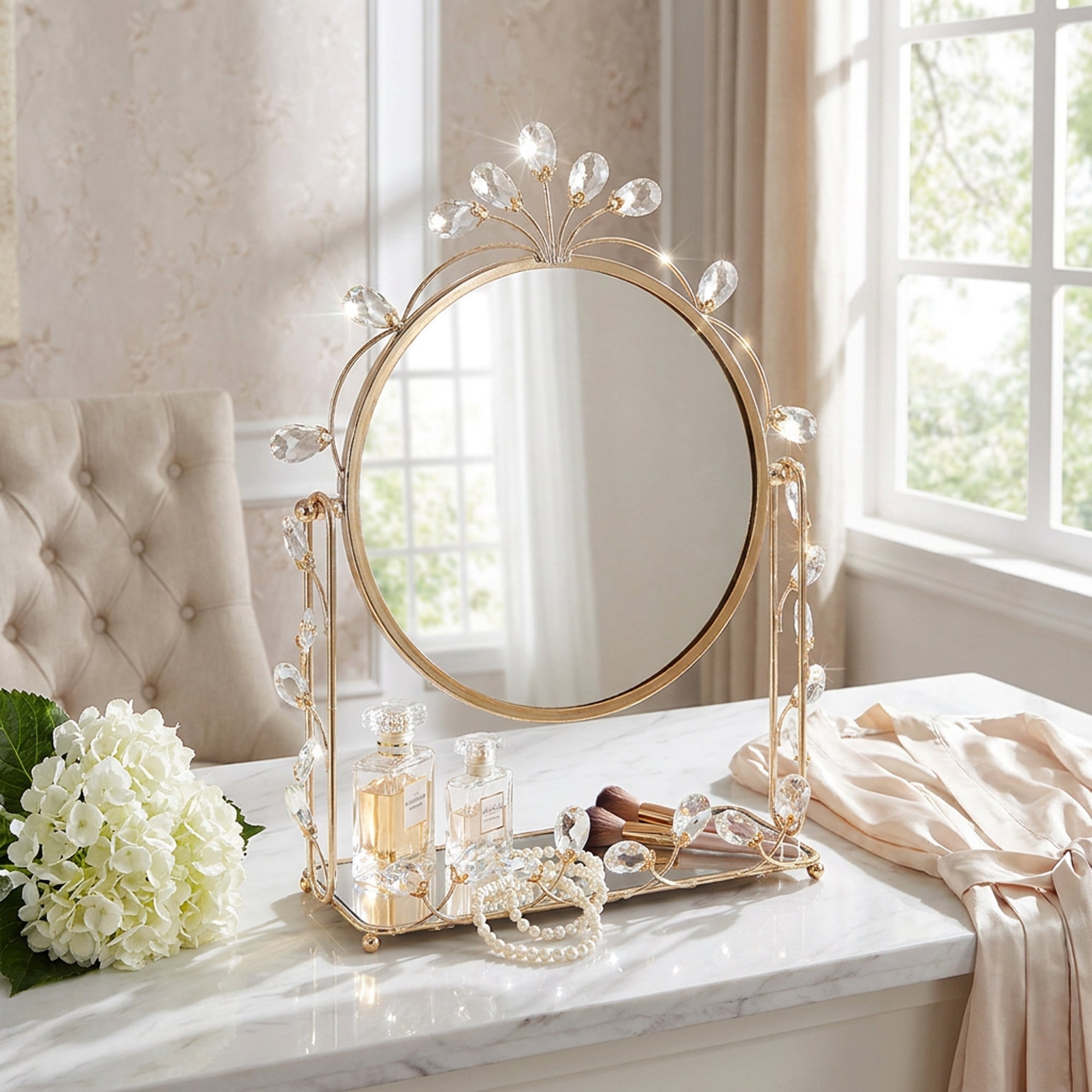 Adjustable Mirror Gold