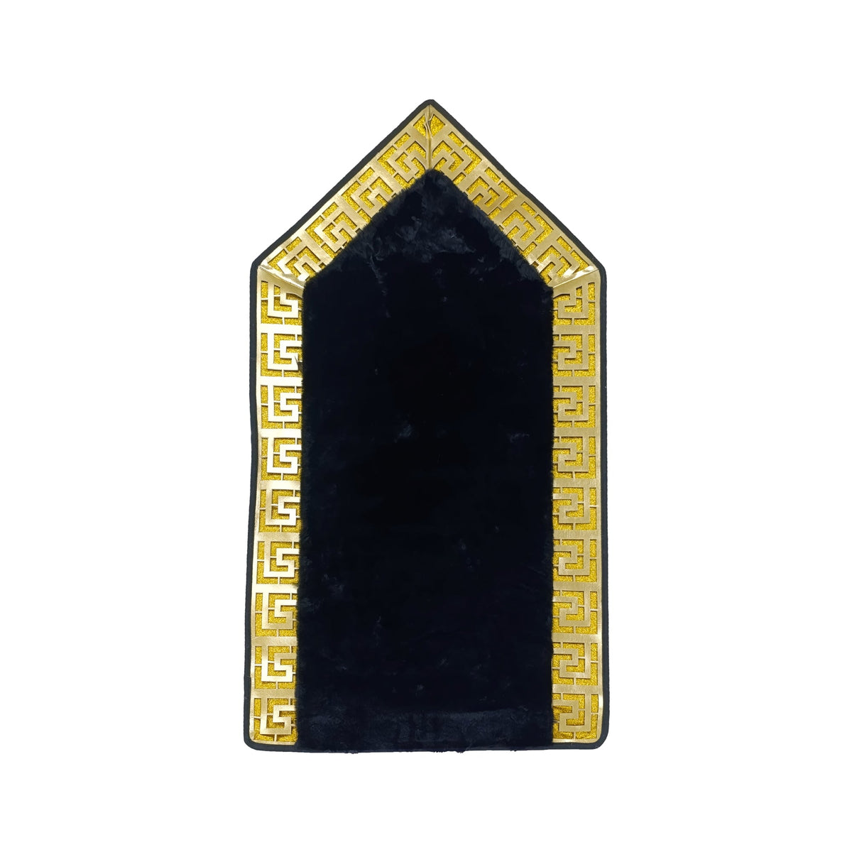 70 x 130cm Musallah Black & Gold