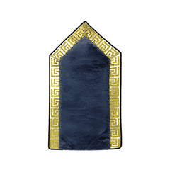 70 x 130cm Musallah Dark Grey & Gold