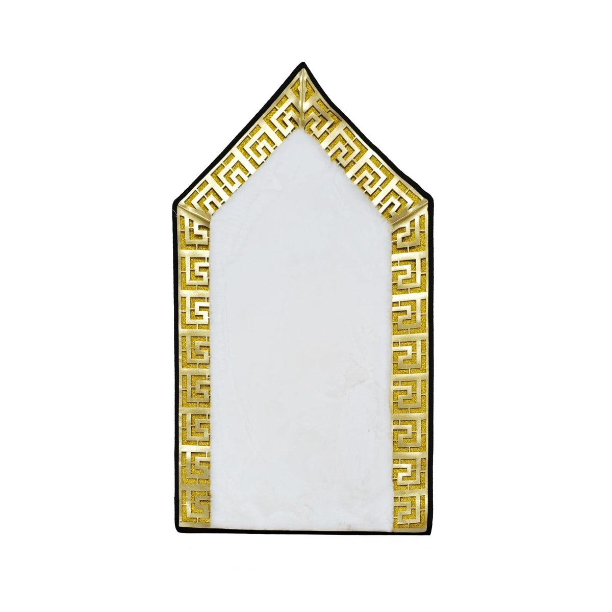 70 x 130cm Musallah White & Gold