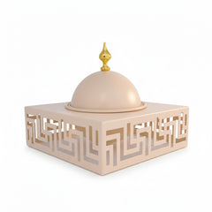 1 Compartment Snack Server Cream & Gold