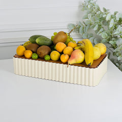 30cm Rectangular Dessert Server Cream