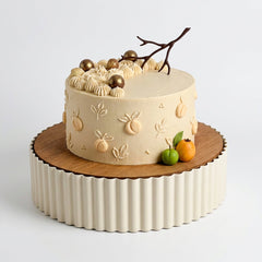 31cm Round Cake Stand Cream