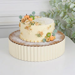 31cm Round Cake Stand Cream
