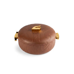 3 Piece Insulated Food Warmer Set with Lids Brown