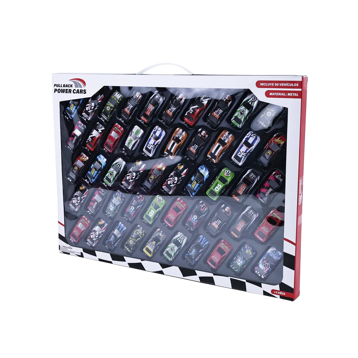 48 Piece Pull-Back Car Set Assorted