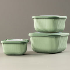 3 Piece Line Storage Container Set Green