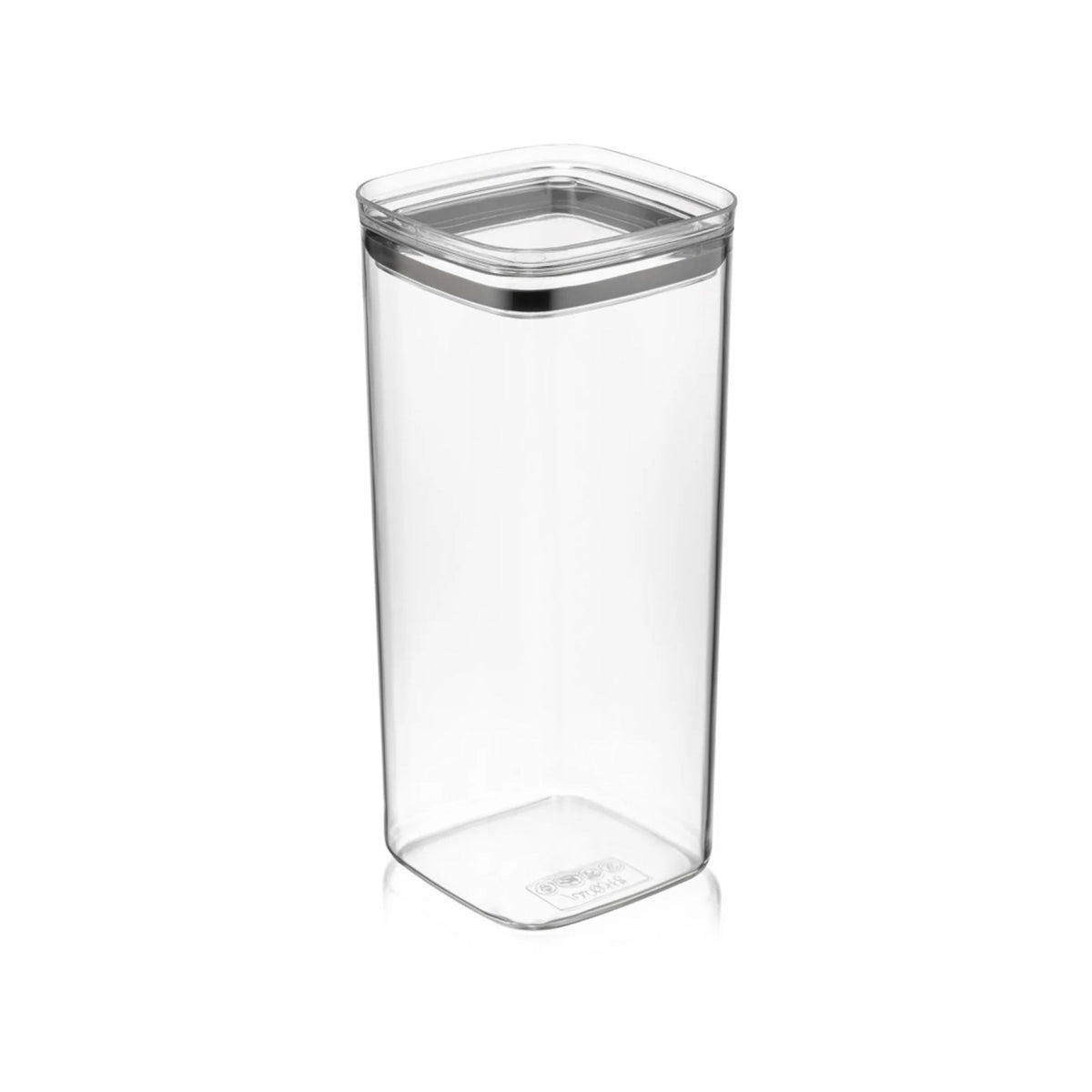 2.1Lt Square Airtight Food Container Grey