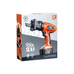 2-in-1 Simulation Electric Drill & Saw Toy Orange