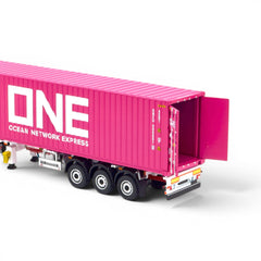 1:64 Alloy Scania Truck with Container Pink
