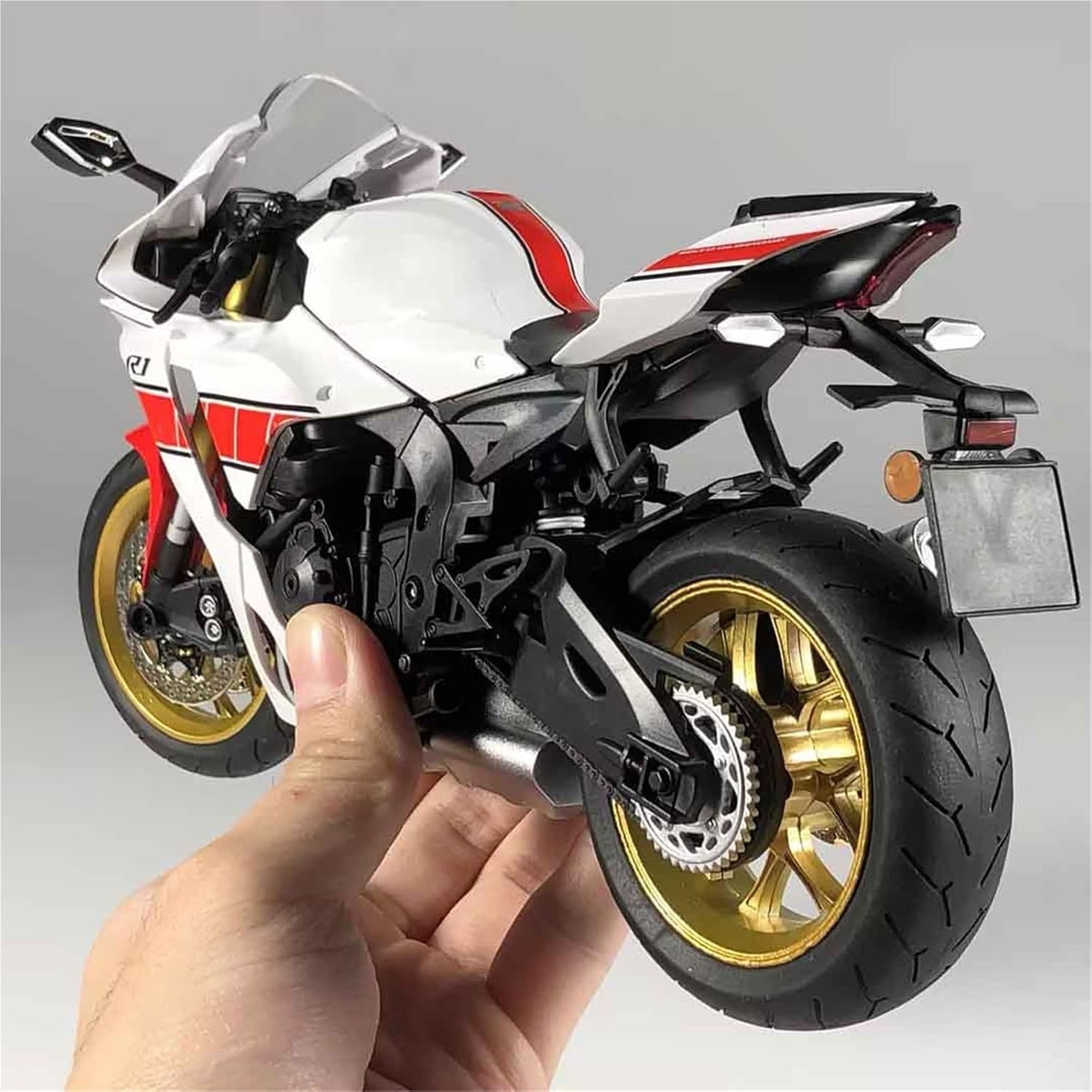 1:12 Diecast Metal Alloy Motorcycle Model Multicoloured
