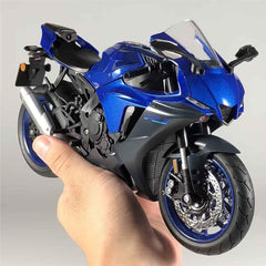 1:12 Diecast Metal Alloy Motorcycle Model Dark Blue