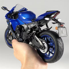1:12 Diecast Metal Alloy Motorcycle Model Dark Blue