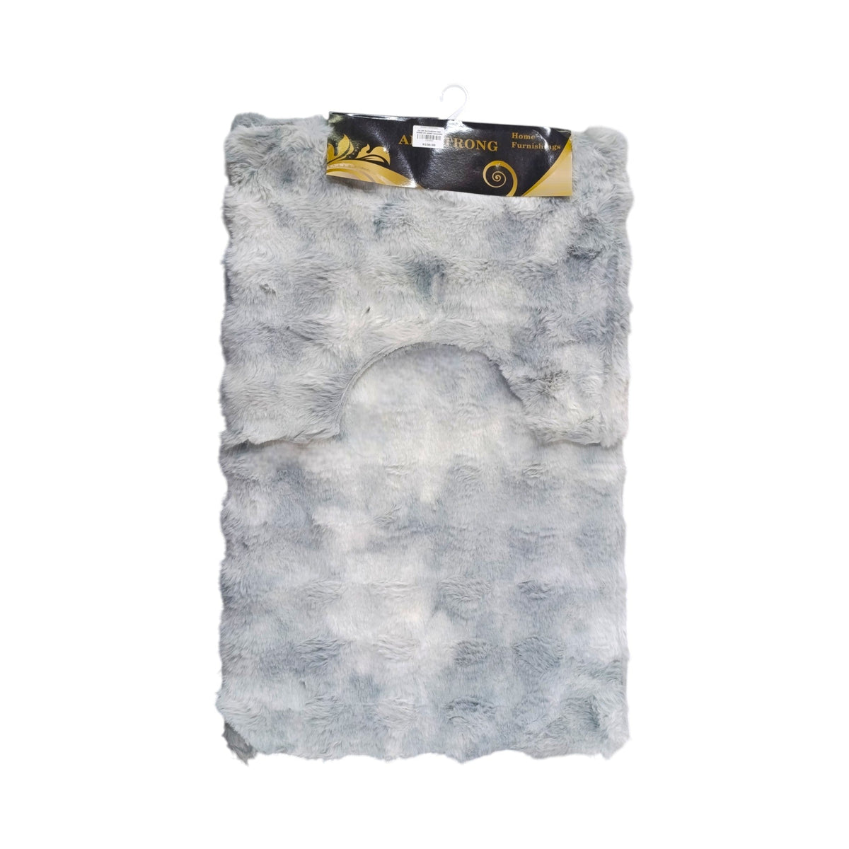 2 Piece Bathroom Mat Set Grey