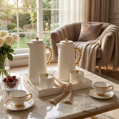 6 Piece Breakfast Server Set White