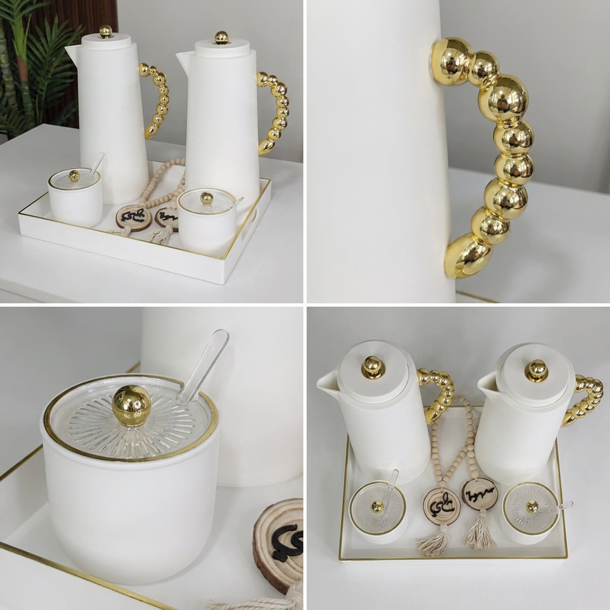 6 Piece Breakfast Server Set White