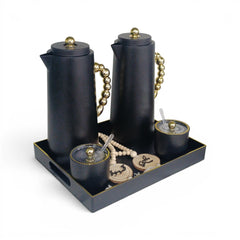 6 Piece Breakfast Server Set Black