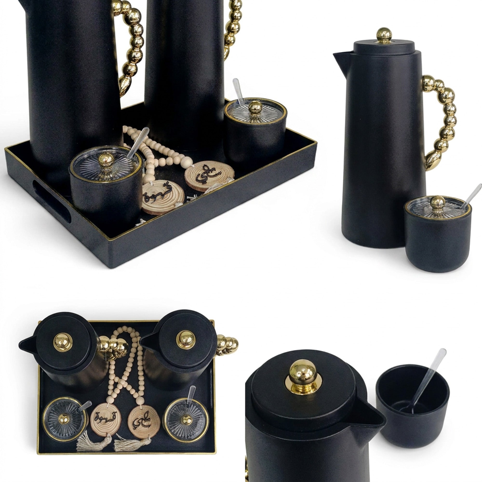 6 Piece Breakfast Server Set Black