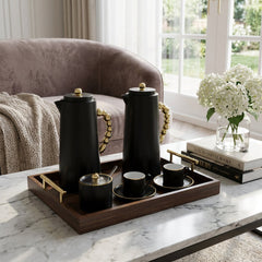 6 Piece Breakfast Server Set Black