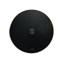 2 Piece Round Vasco Map Moving Cogs Clock Coffee Table Set Black & Gold