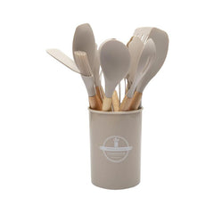 12 Piece Kitchen Utensil Set Khaki