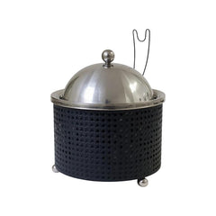 2.5Lt Chafing Dish with Mesh Design Black & Stainless Steel