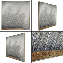 100 x 100cm Tall Grass Design Frame Multicoloured