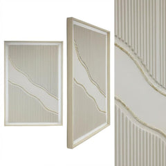 80 x 120cm Line Design Frame Cream