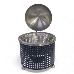 1.5Lt Chafing Dish with Mesh Design Black & Stainless Steel