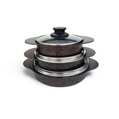 6 Piece Egg Pan Set Black + FREE Legend Grips