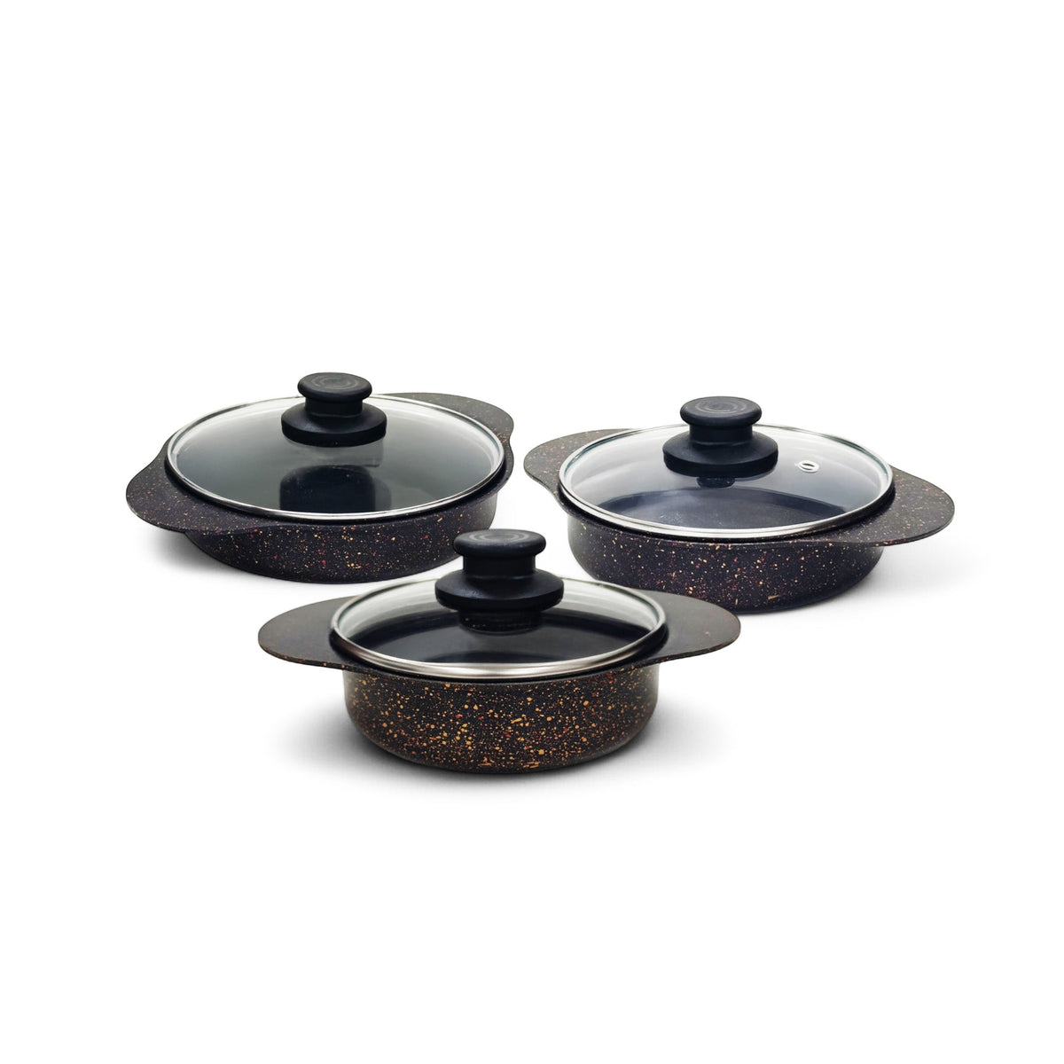 6 Piece Egg Pan Set Black + FREE Legend Grips