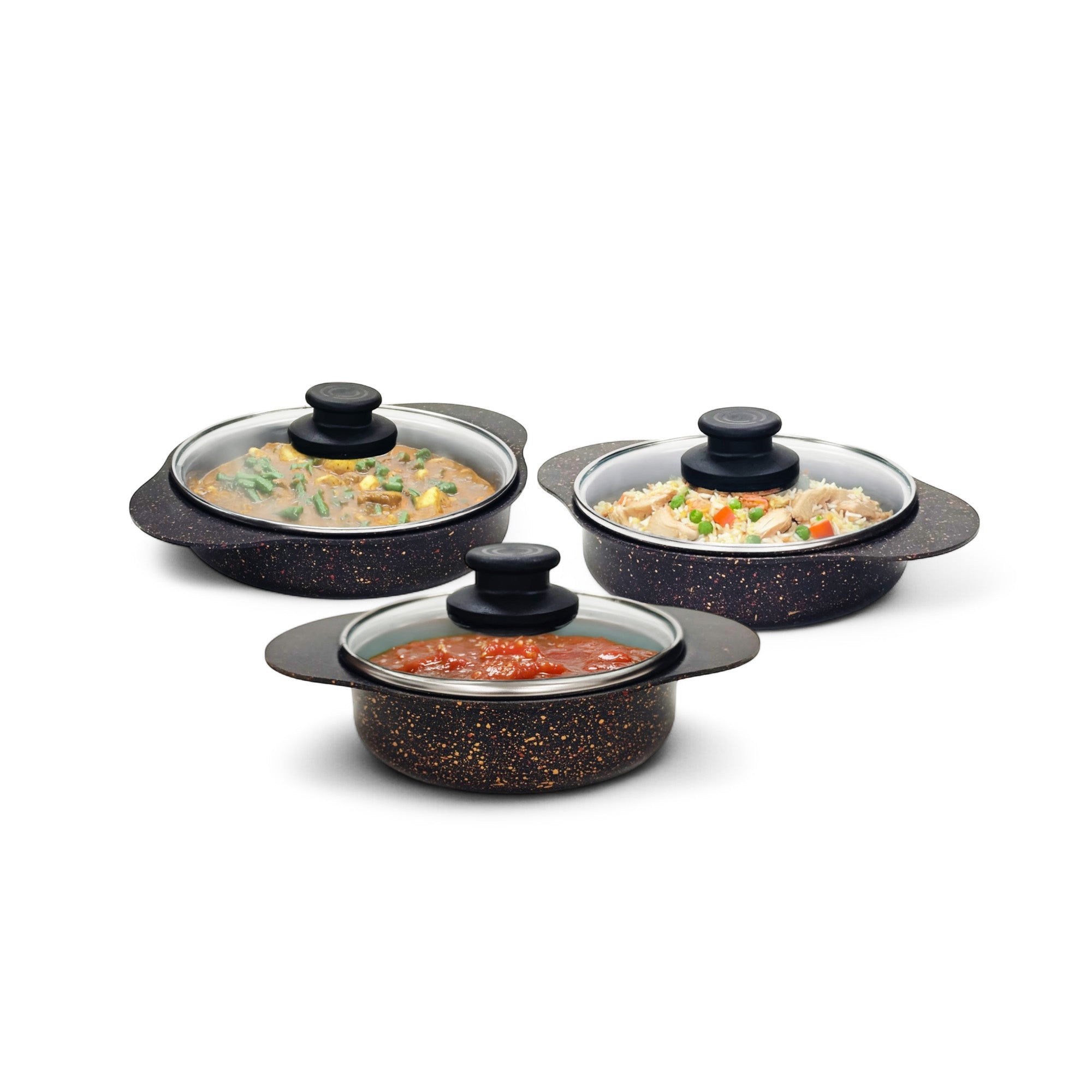 6 Piece Egg Pan Set Black + FREE Legend Grips